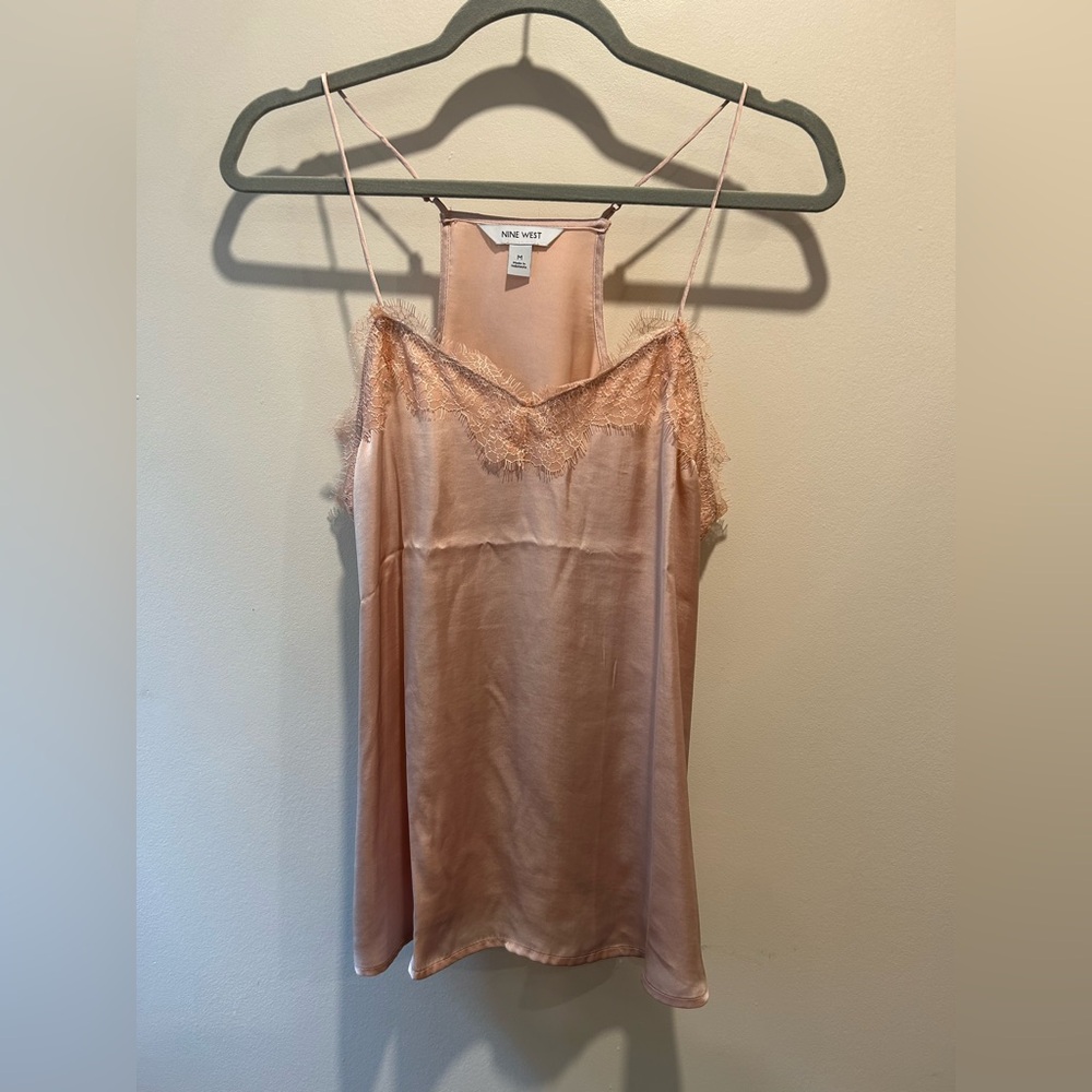 Nine West Women's Peach Satin Camisole